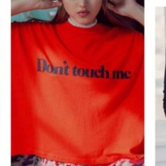 NWT Daydream Nation/Dolls Kill "Dont Touch Me" Cropped Tee - Picture 5 of 5